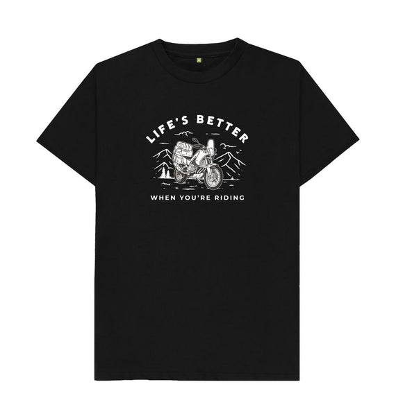 Life's Better | Tee | White Outline | Mens