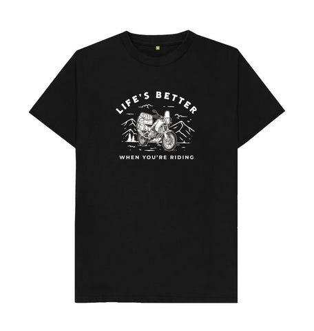 Life's Better | Tee | White Outline | Mens
