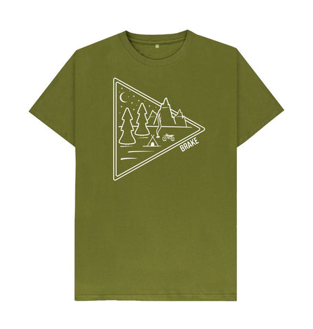 The Night Camper Tee | White Outline | Mens