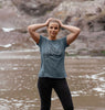 The Night Camper Tee | White Outline | Women