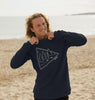 The Night Camper | Crewneck | White Outline | Men