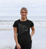 The Night Camper Tee | White Outline | Women