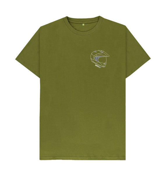 The Small Geo Tee | White Outline | Mens