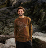 The Night Camper | Crewneck | White Outline | Men