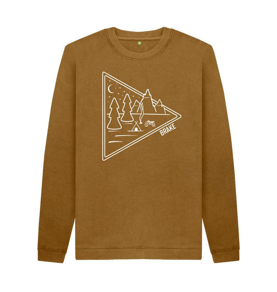 The Night Camper | Crewneck | White Outline | Men