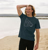 The Night Camper Tee | White Outline | Mens